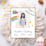 Custom Photo Birthday Invitations Magnets